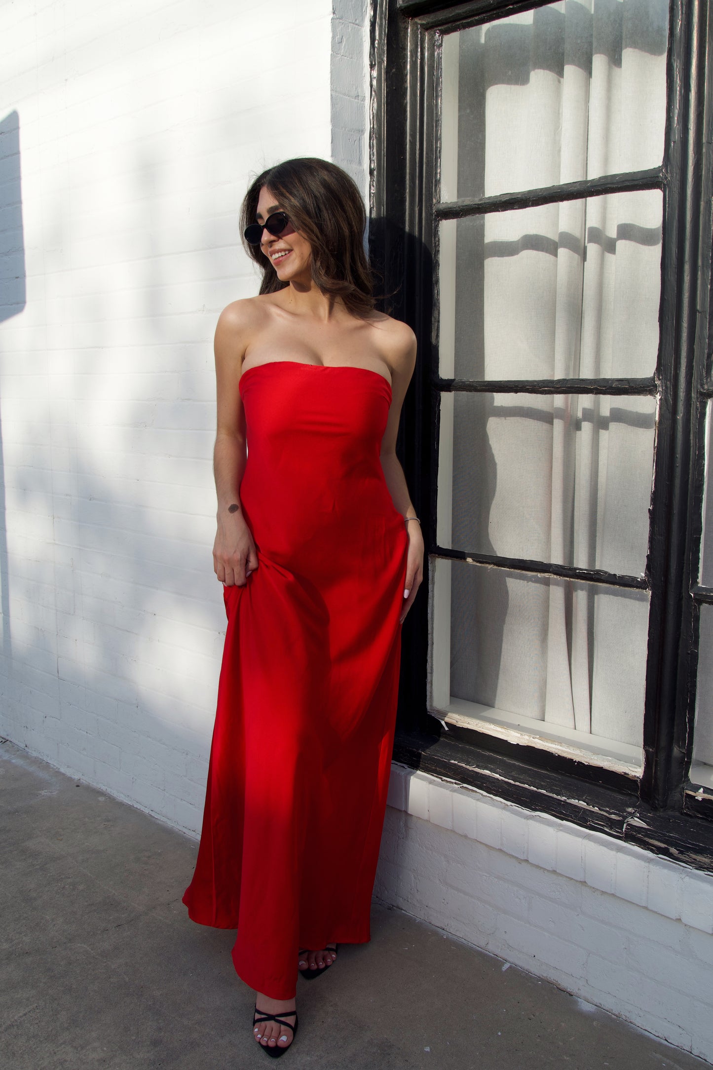 Lady in Red Maxi Dress