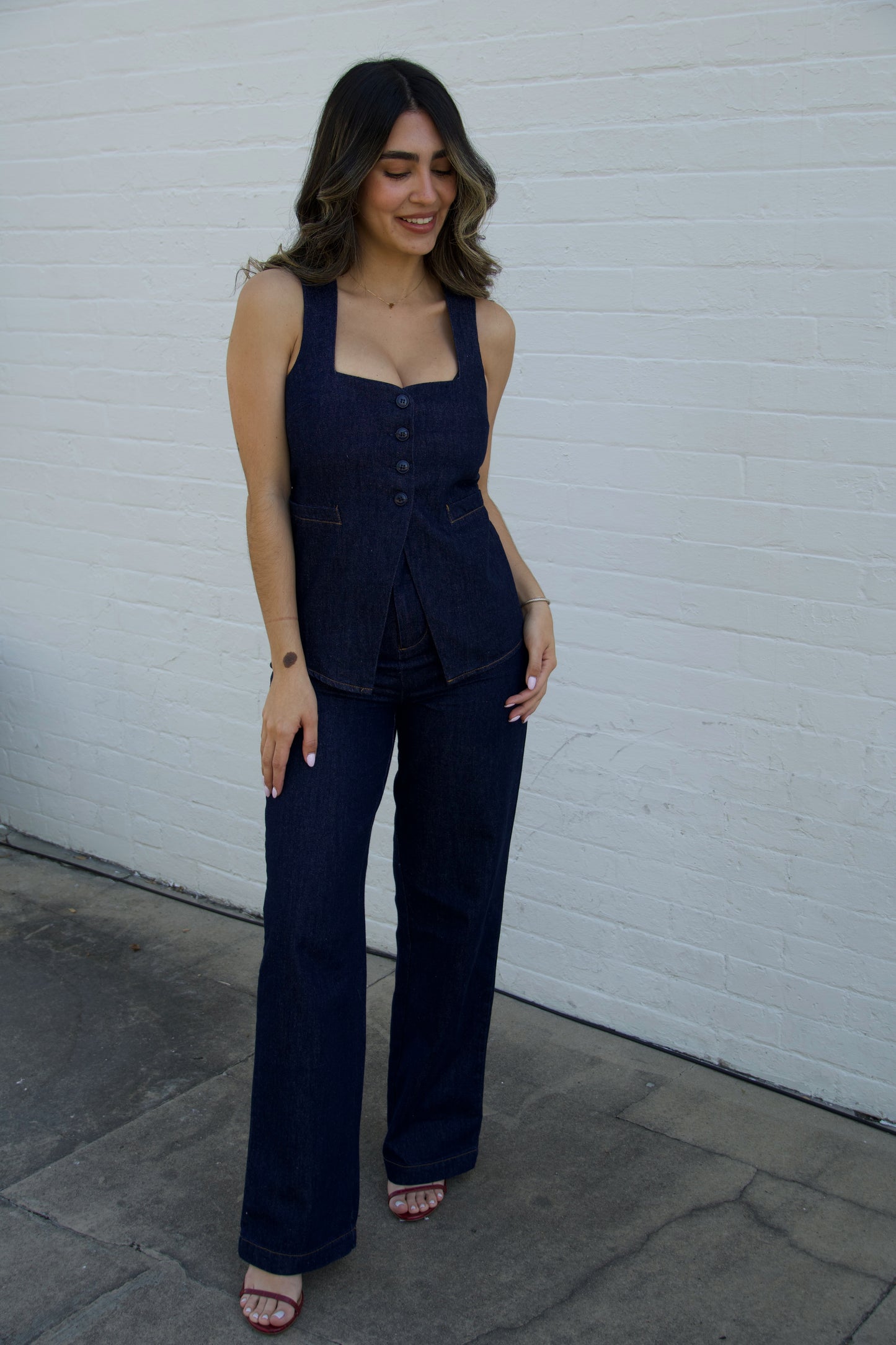 Ellen Denim Top
