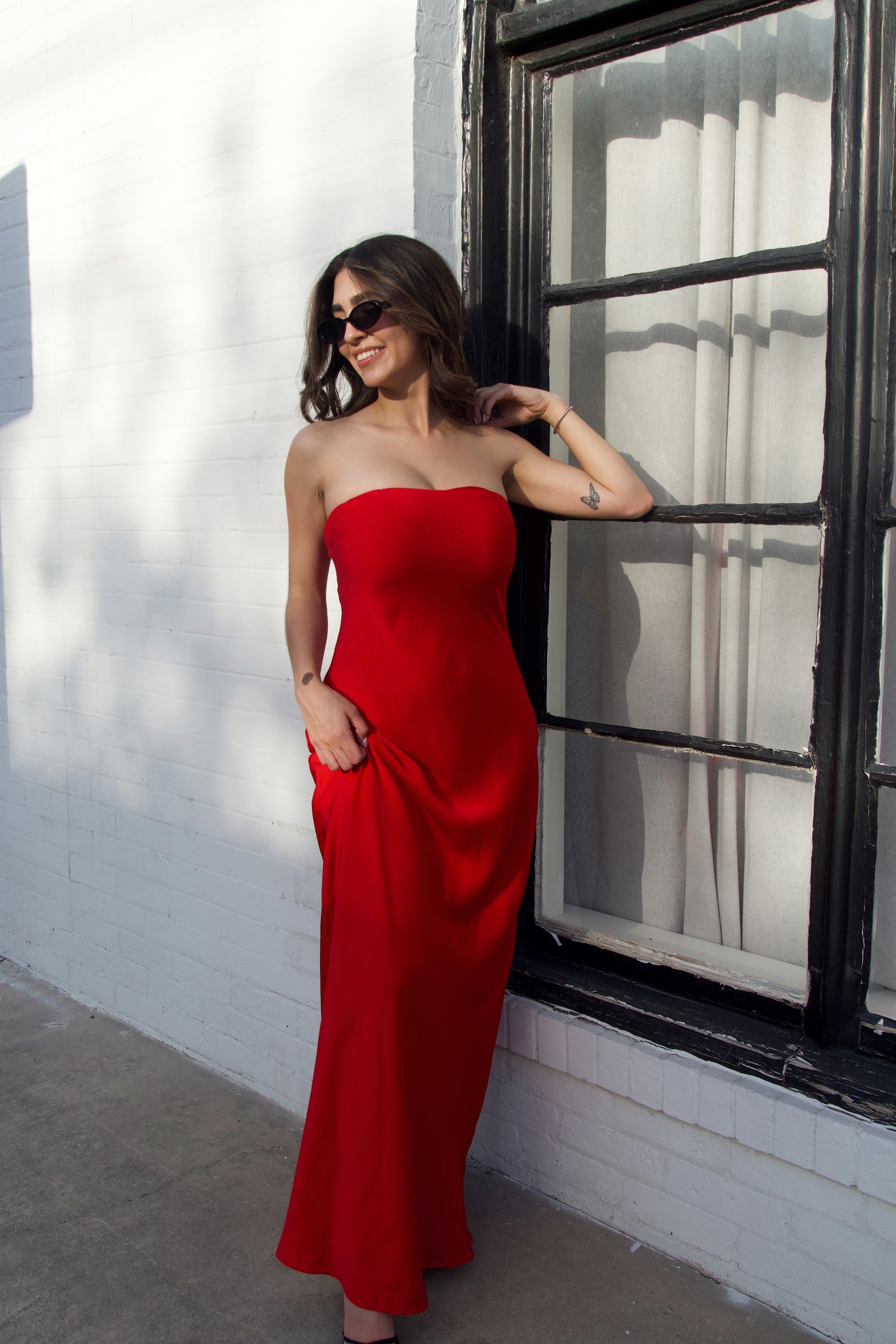 Lady in Red Maxi Dress