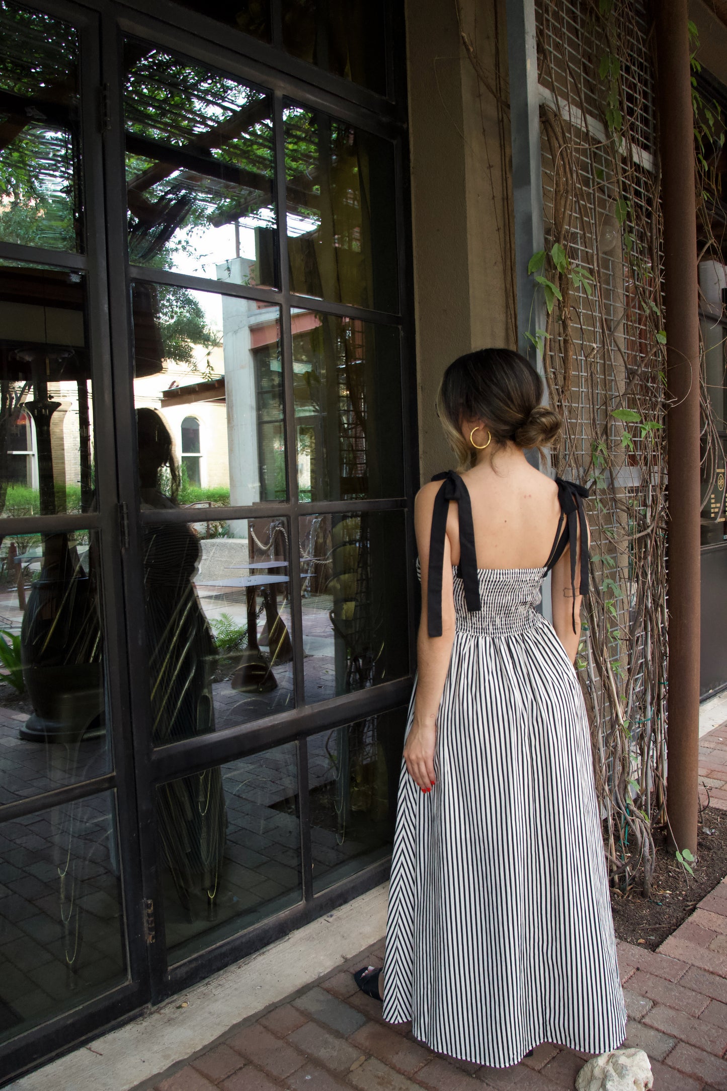 Zoe Striped Maxi Dress
