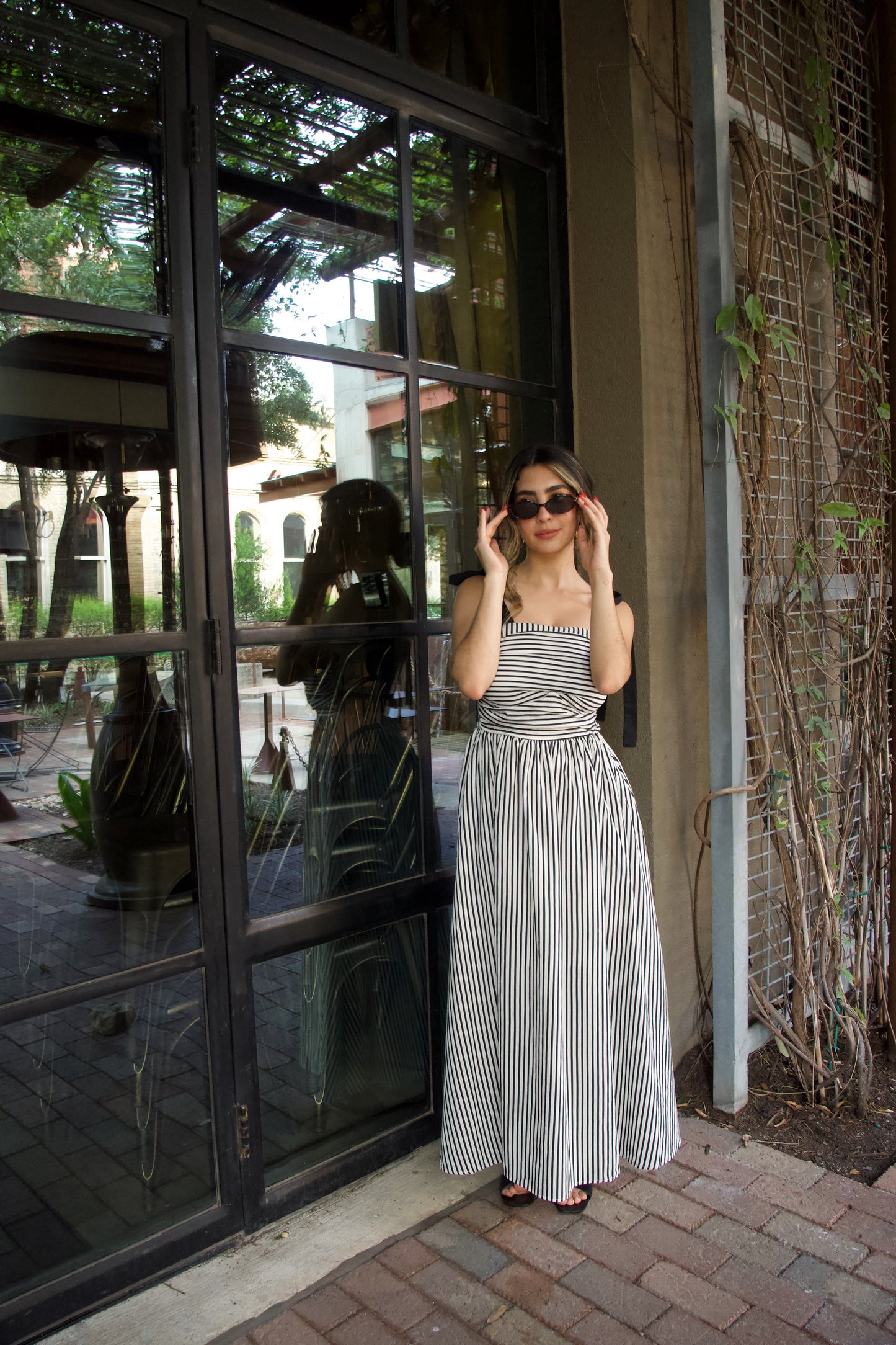 Zoe Striped Maxi Dress