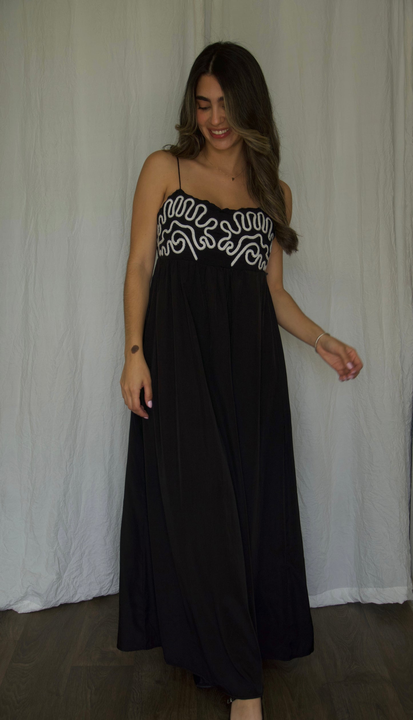 Embroidered Maxi Dress