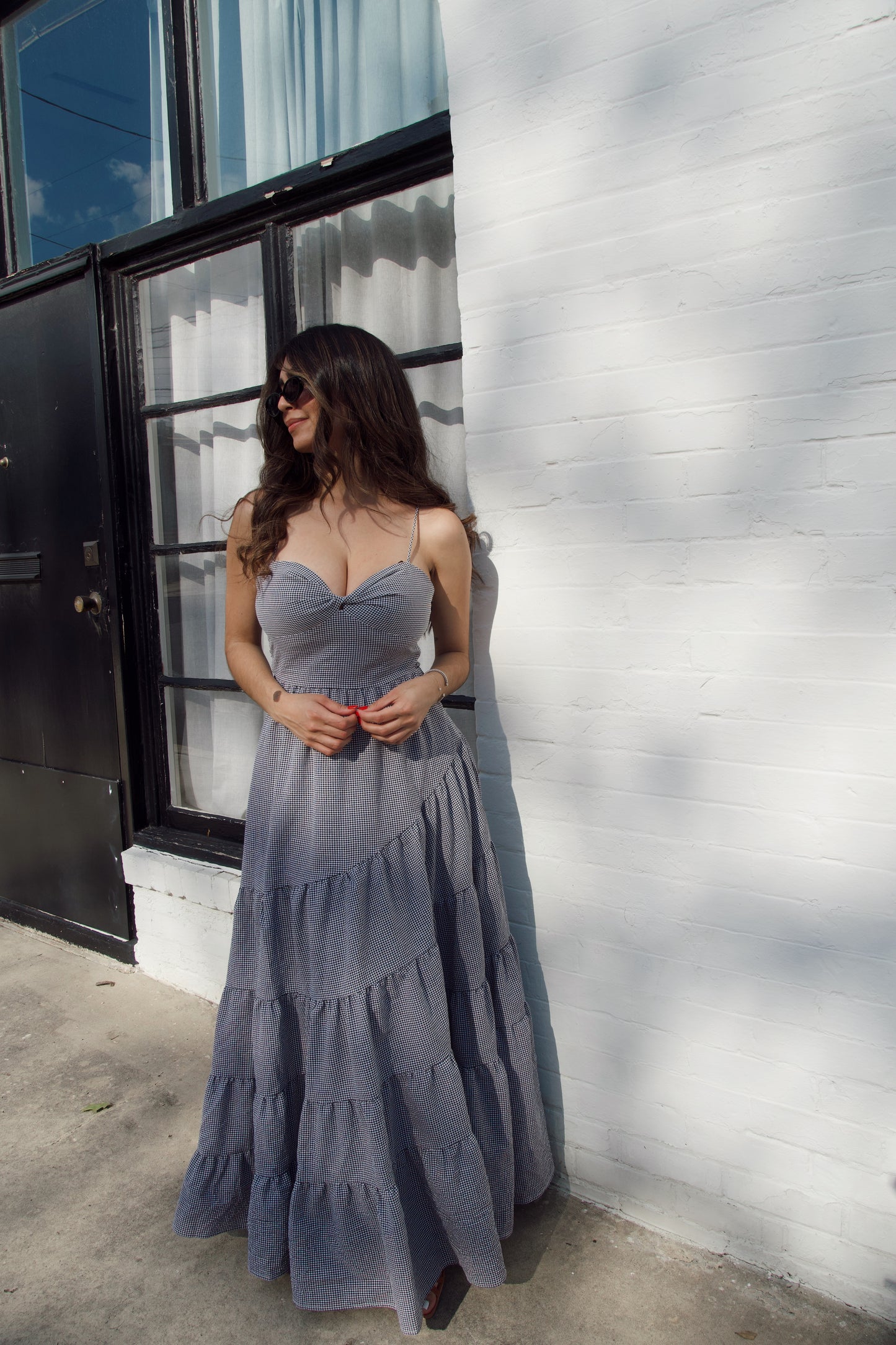 Gingham Love Maxi Dress