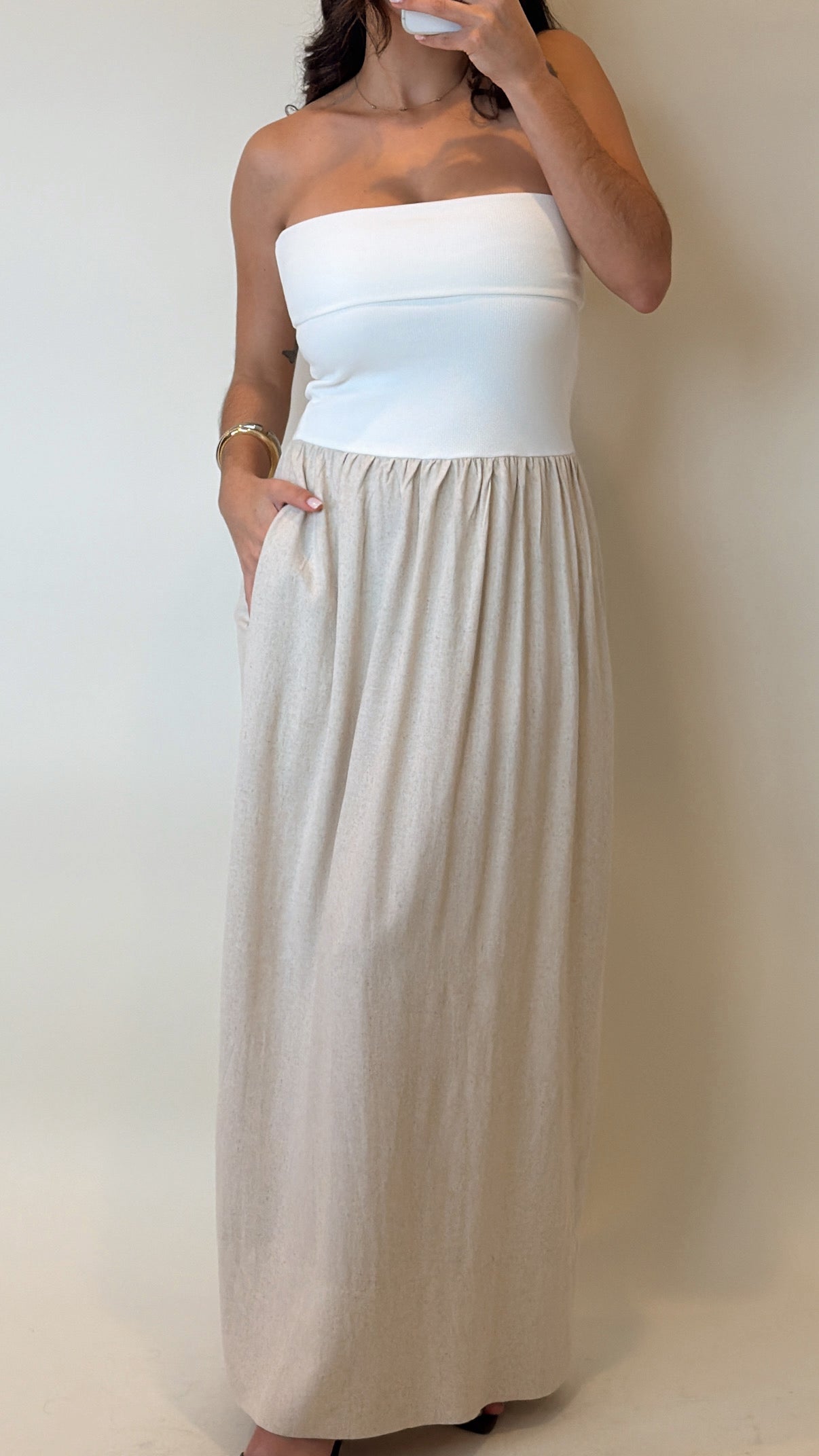 Elise Linen Maxi Dress