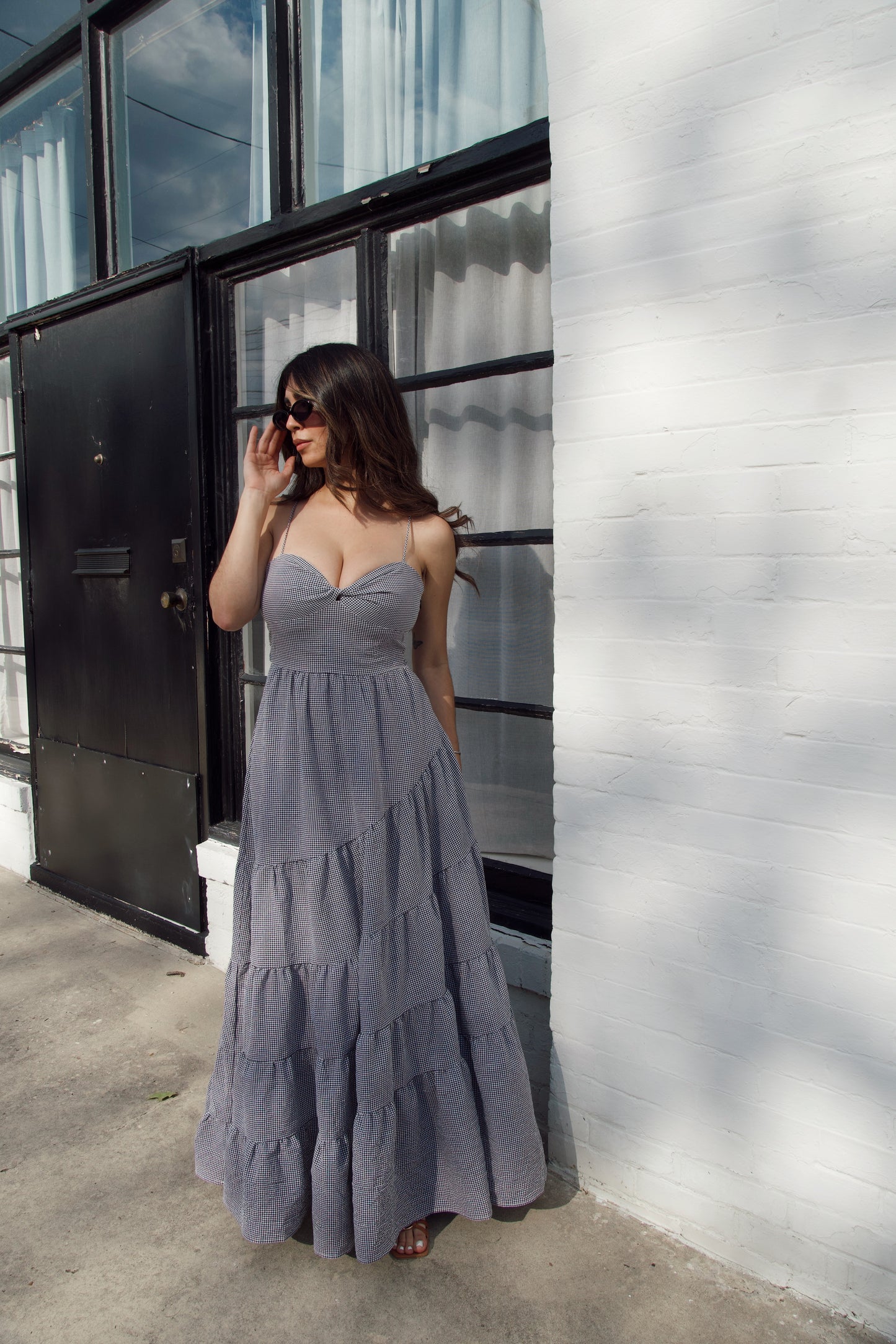 Gingham Love Maxi Dress