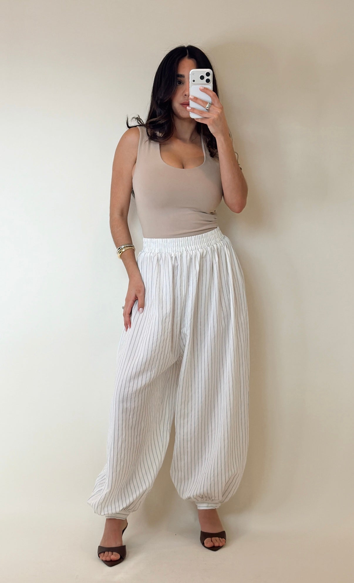 Relaxed Striped Pants