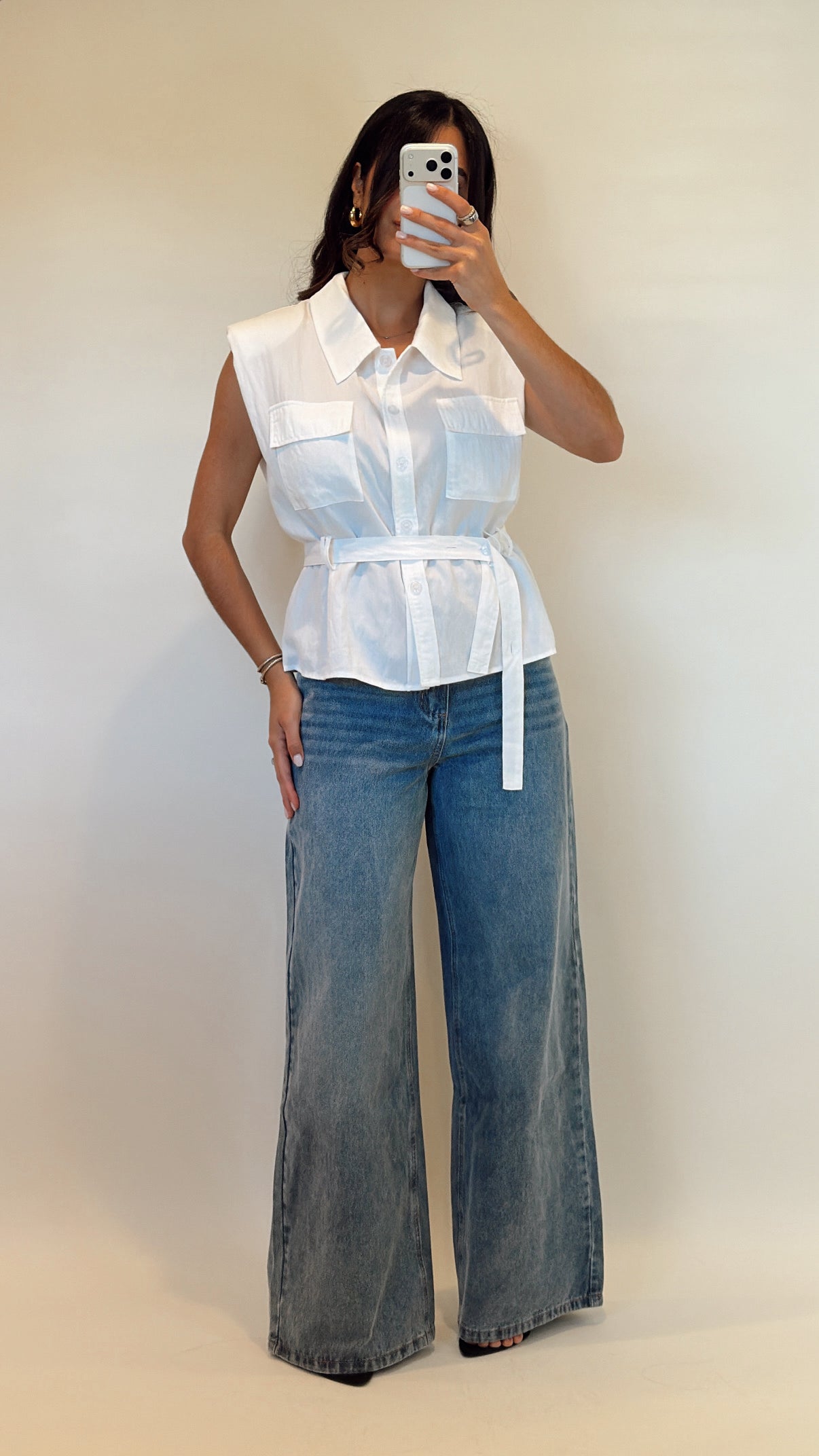 Camille Belted Blouse