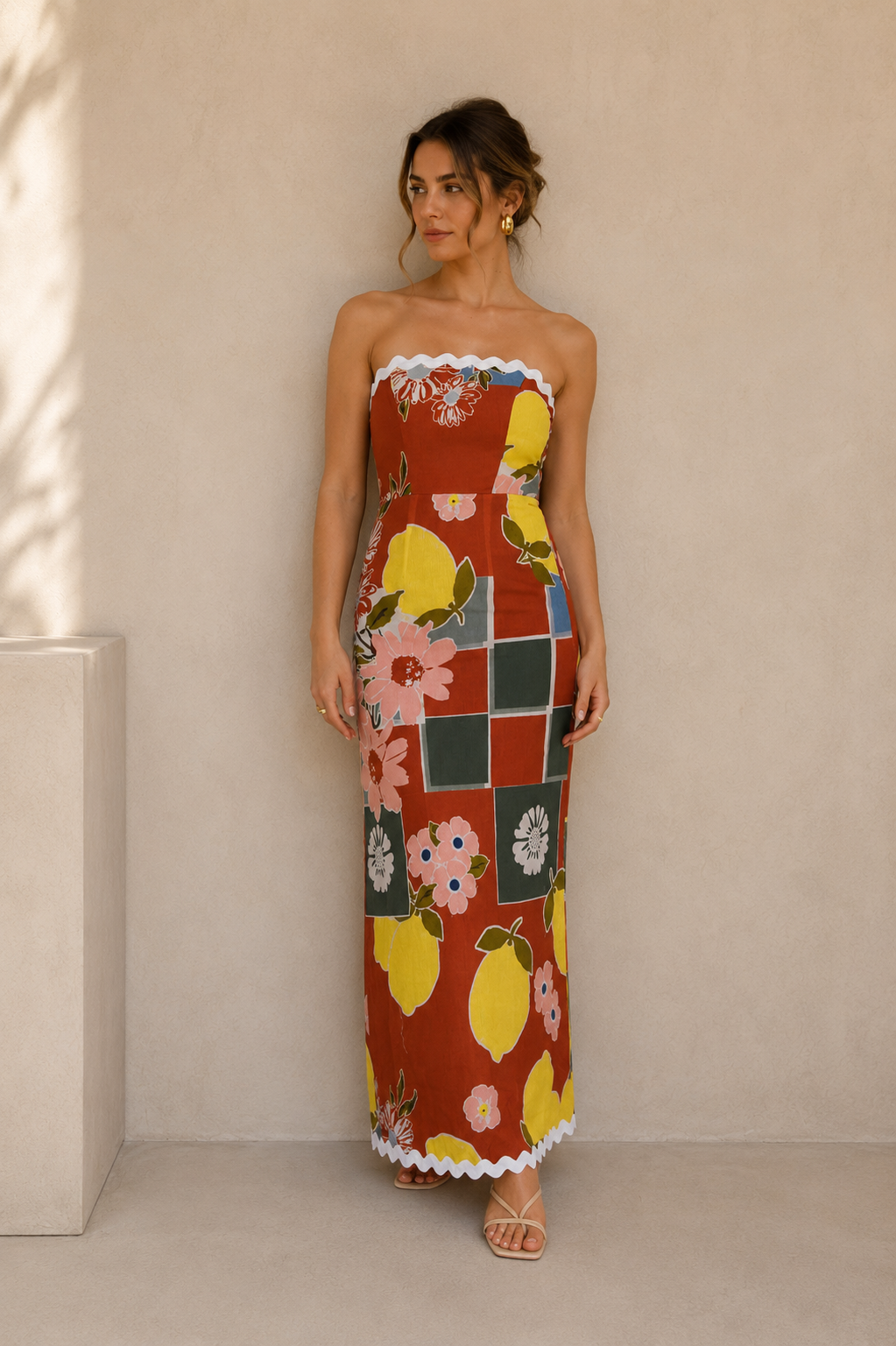 endless summer maxi dress – Island Dreamer Store Size:50/4 Yaz Pleated Mini Dress tie neckline Womens/Dresses/Bodycon