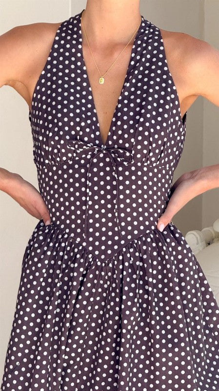 Polka Dots Maxi Dress