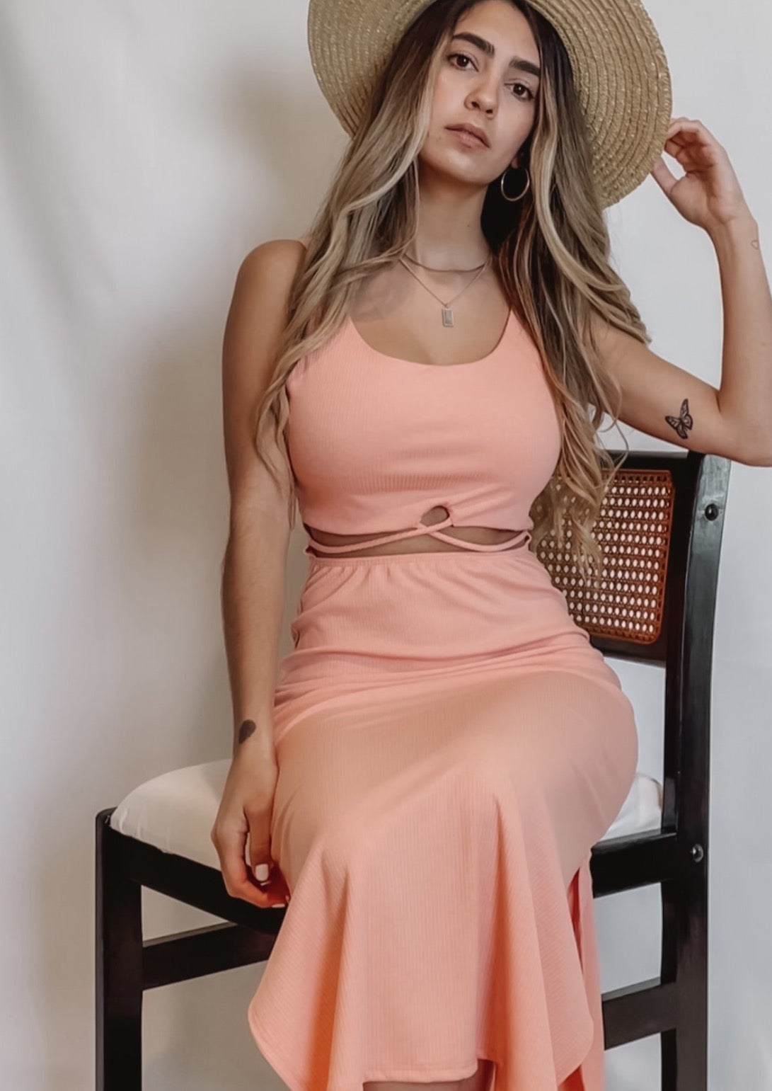 Peaches Midi Dress