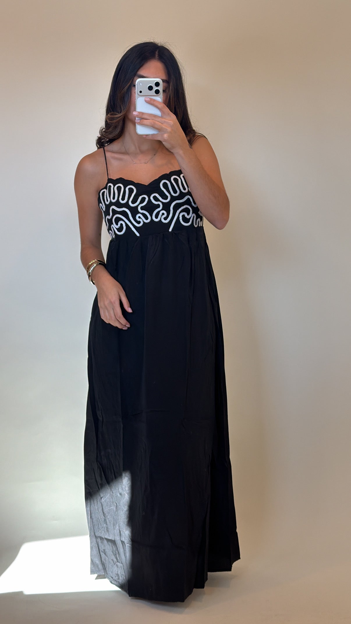 Embroidered Maxi Dress- FINAL SALE