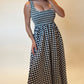 Maren Gingham Smocked Maxi Dress
