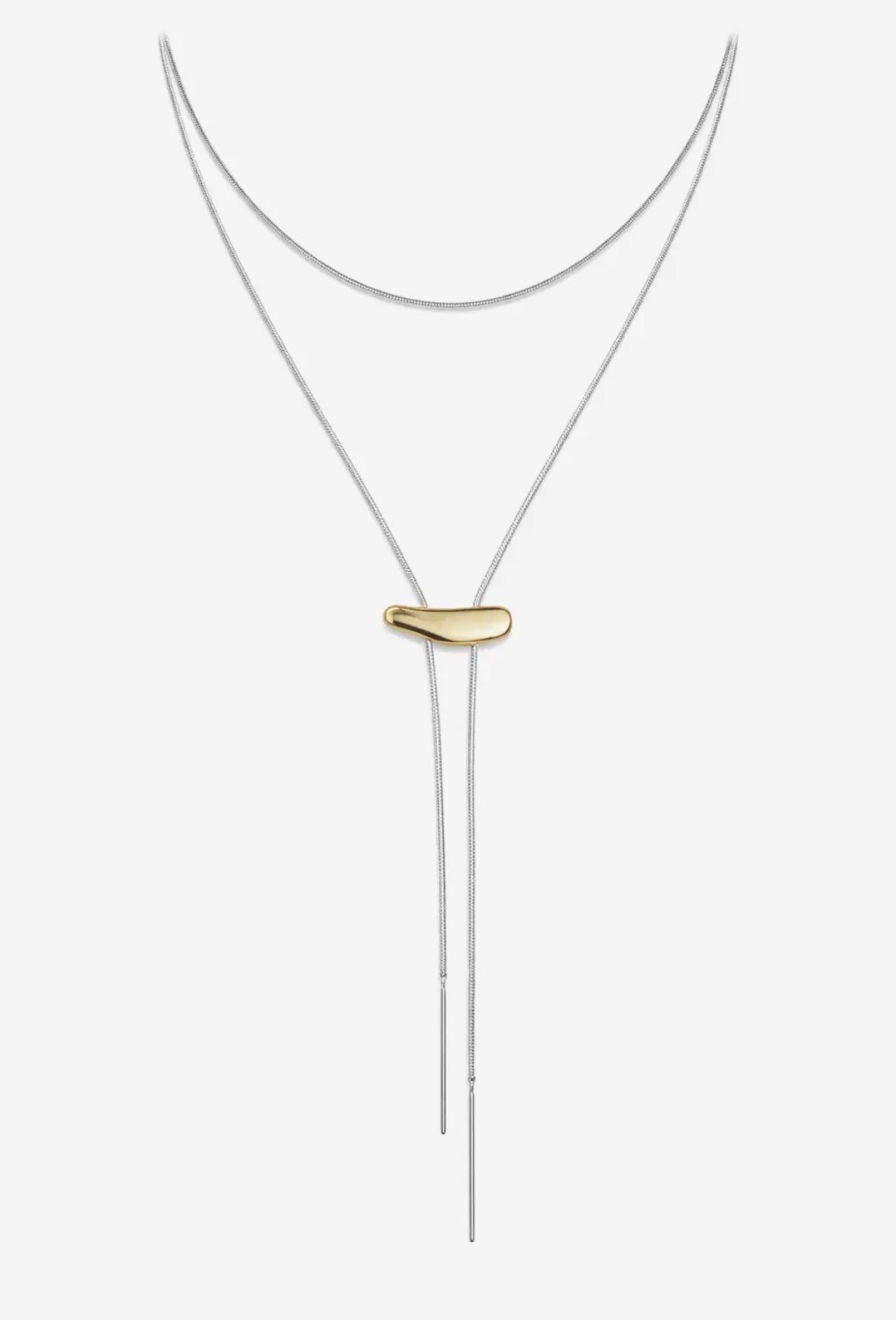 Two Tone Bolo Necklace