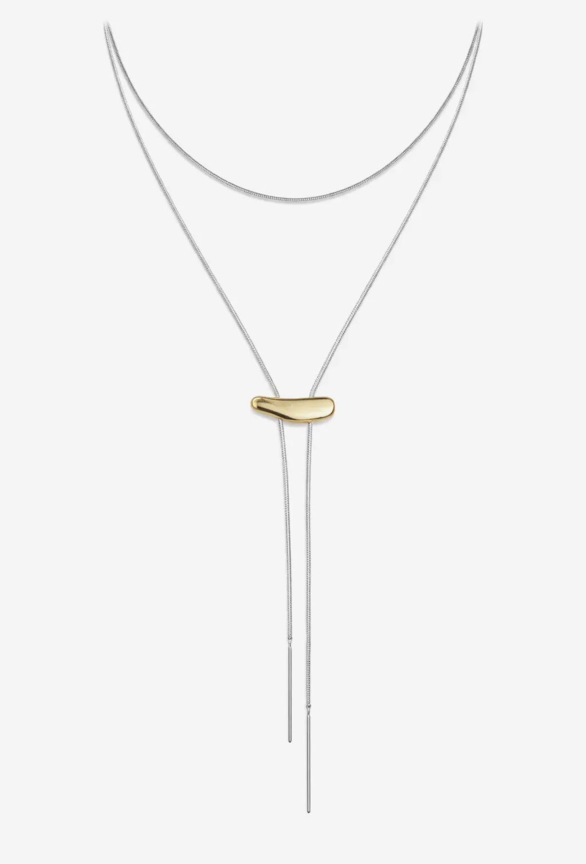 Two Tone Bolo Necklace