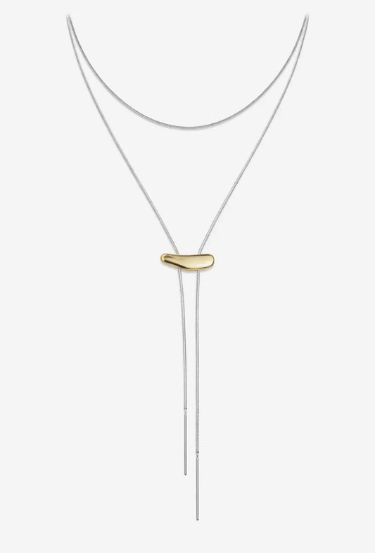 Two Tone Bolo Necklace