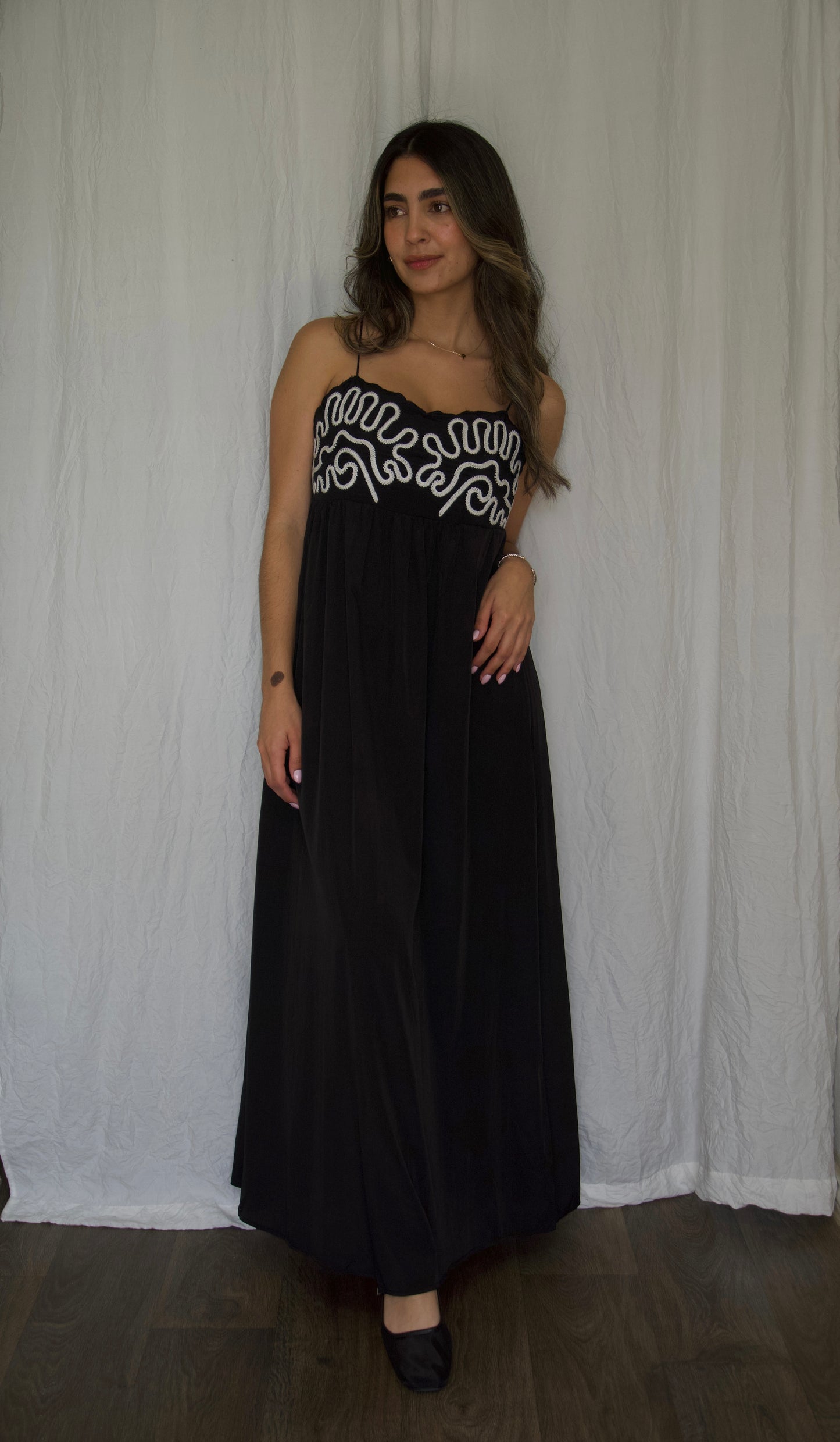 Embroidered Maxi Dress