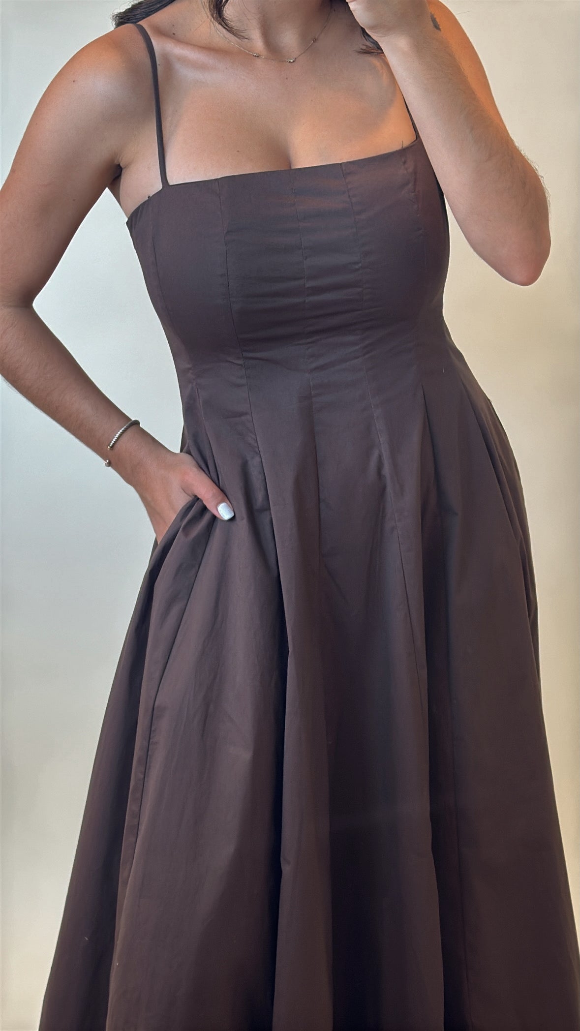 The Espresso A-Line Dress