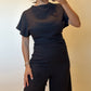 Noir Wide-Leg Essential Jumpsuit