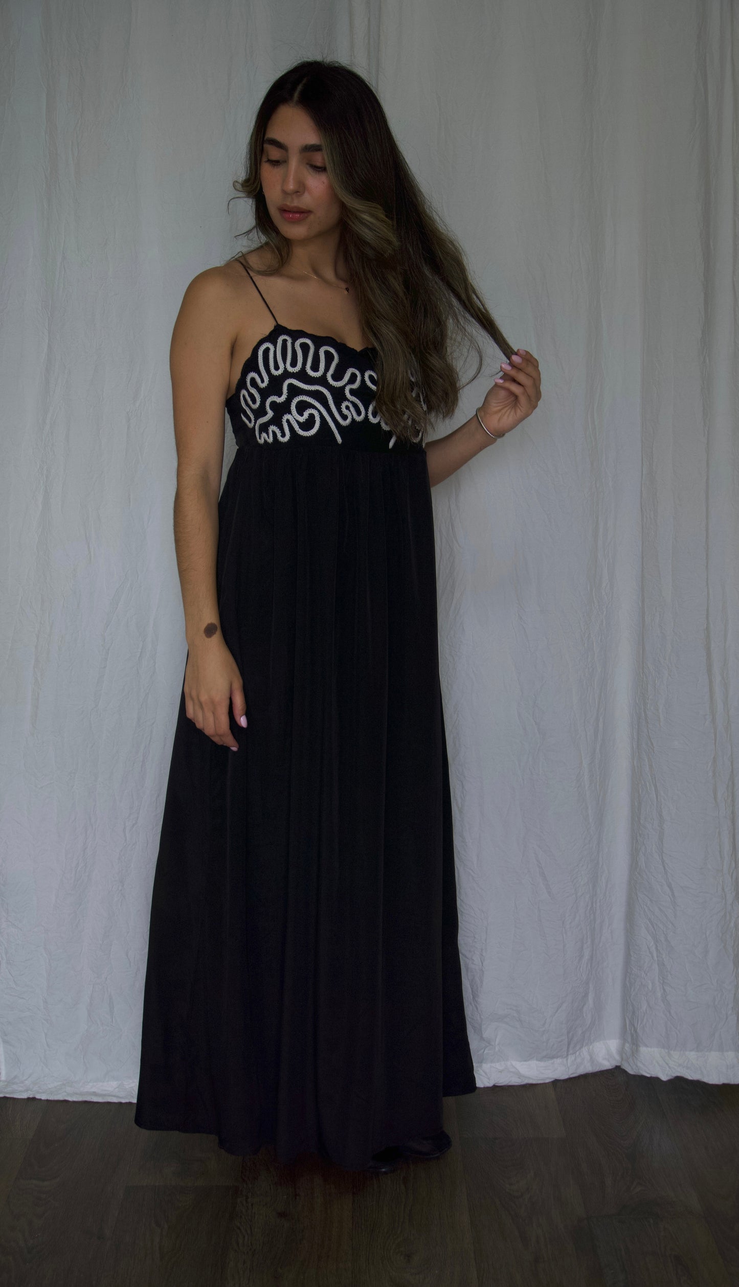Embroidered Maxi Dress