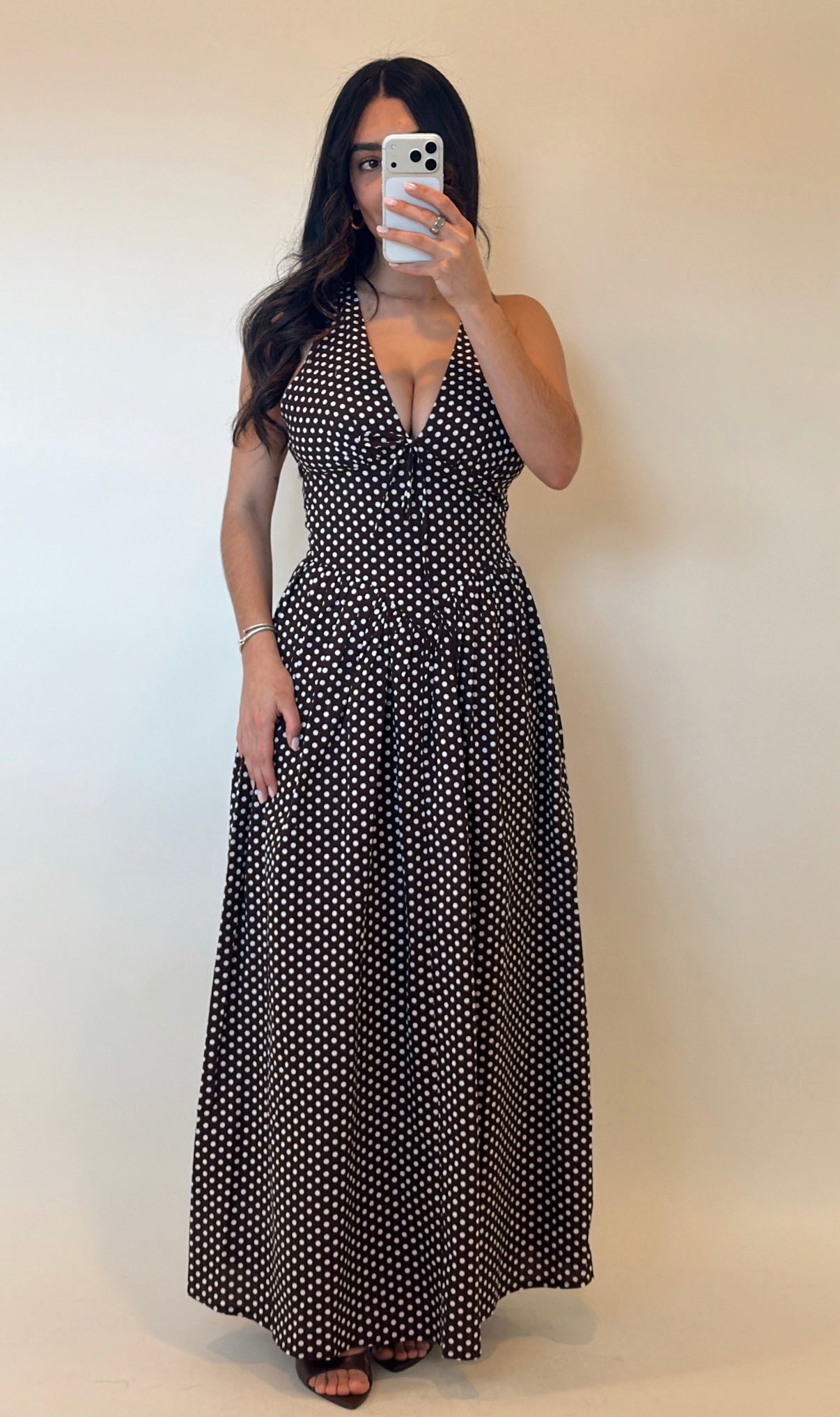 Polka Dots Maxi Dress