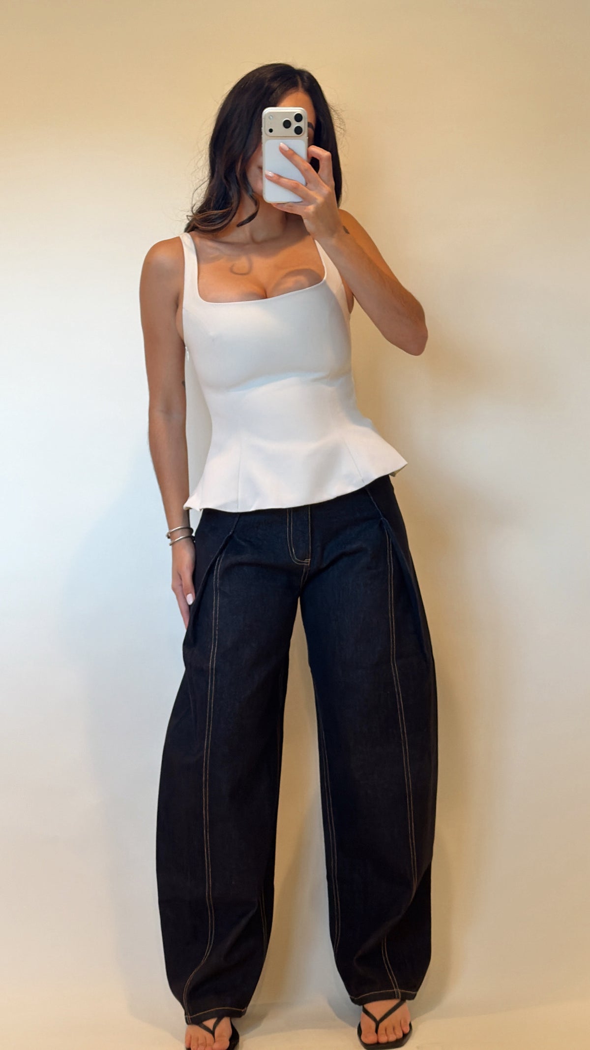 Eloide Peplum Top