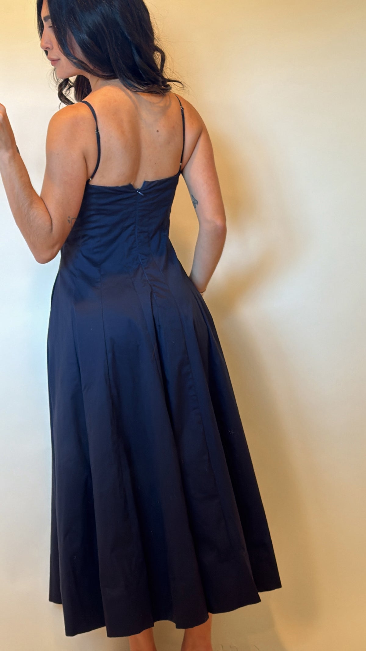 Contour Navy Midi Dress