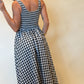 Maren Gingham Smocked Maxi Dress