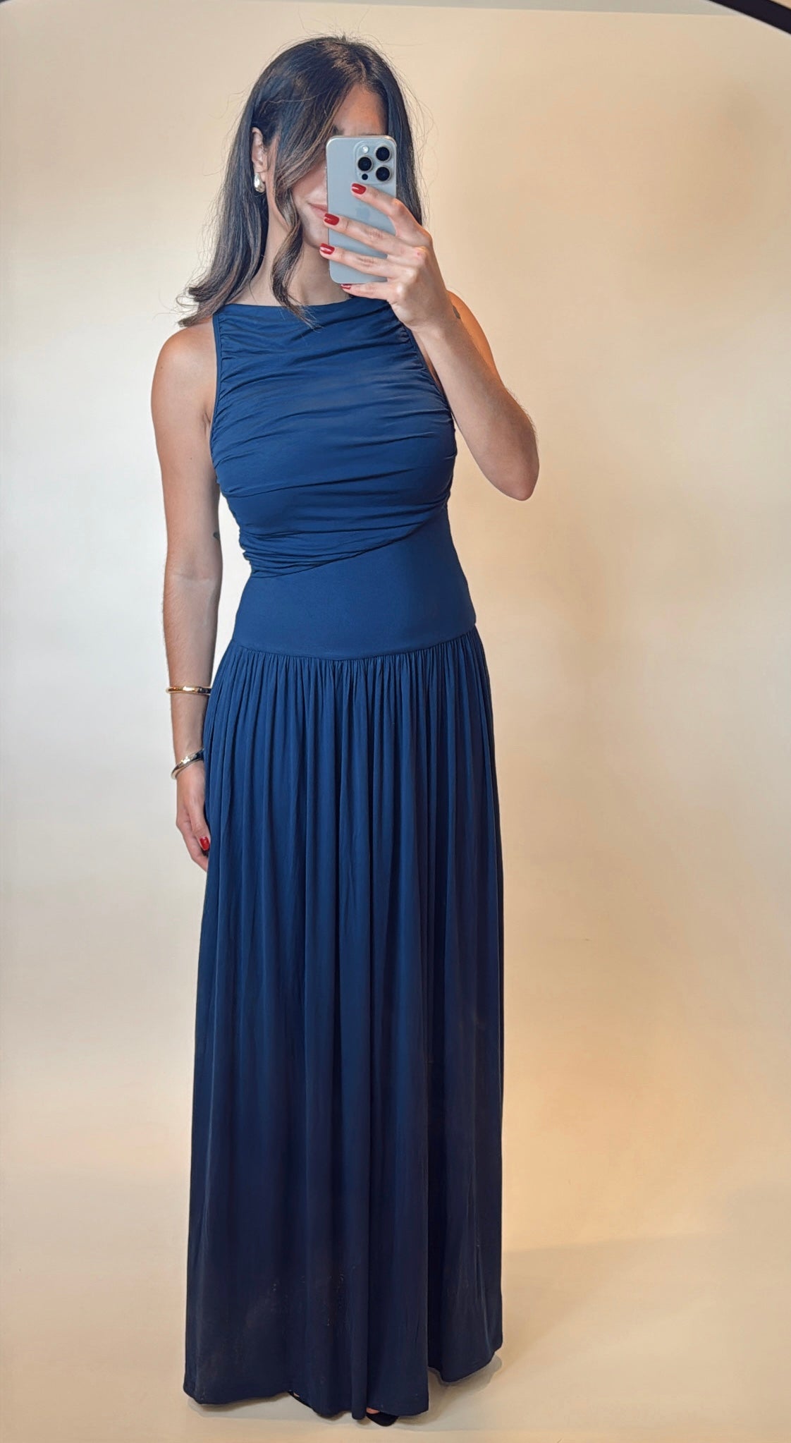 Boat Neck Sleeveless Maxi