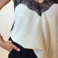 Lace Trim Silk Top