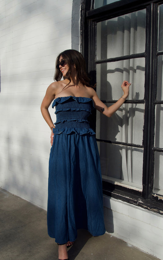 Denim Love Maxi Dress