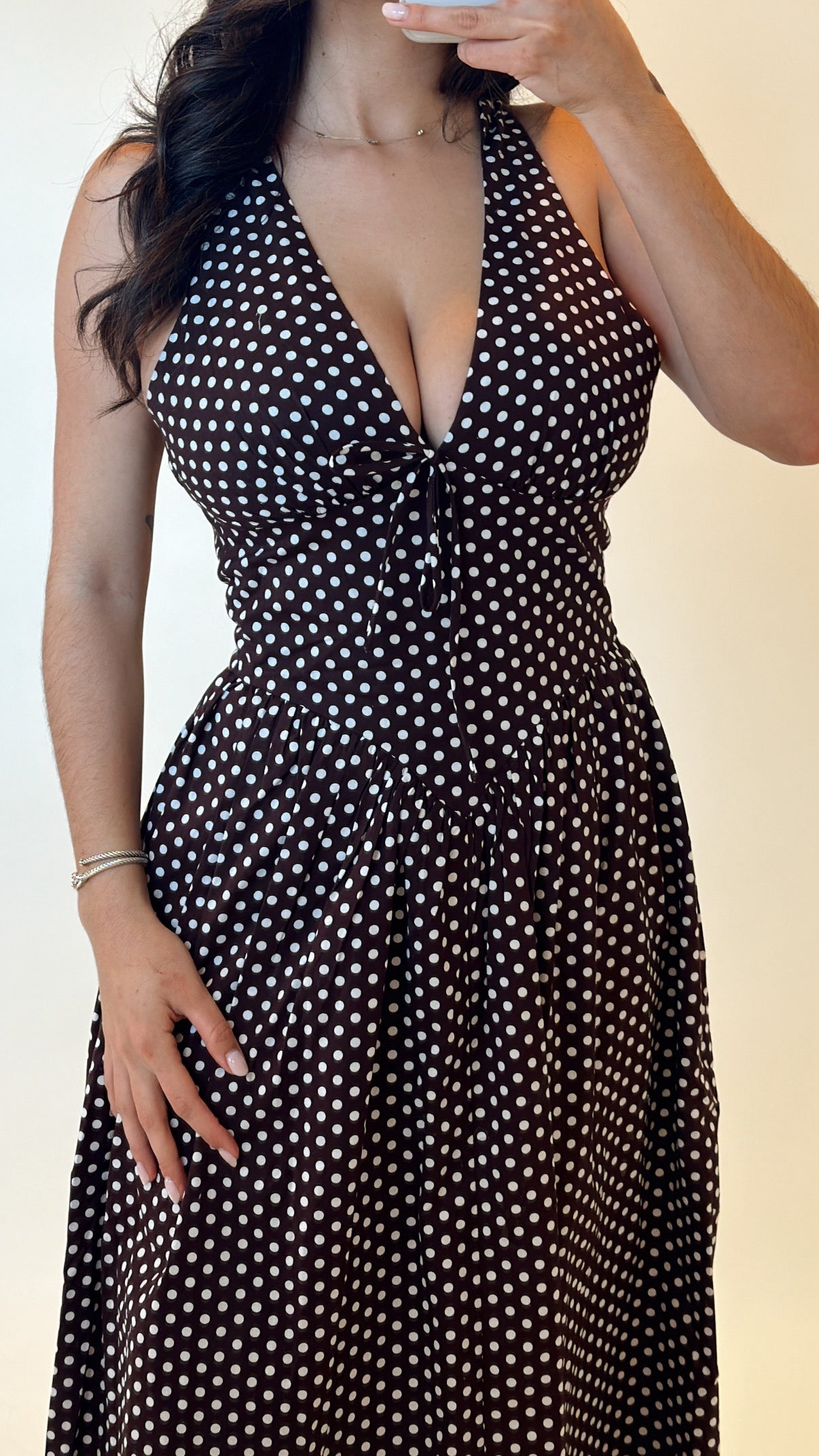 Polka Dots Maxi Dress