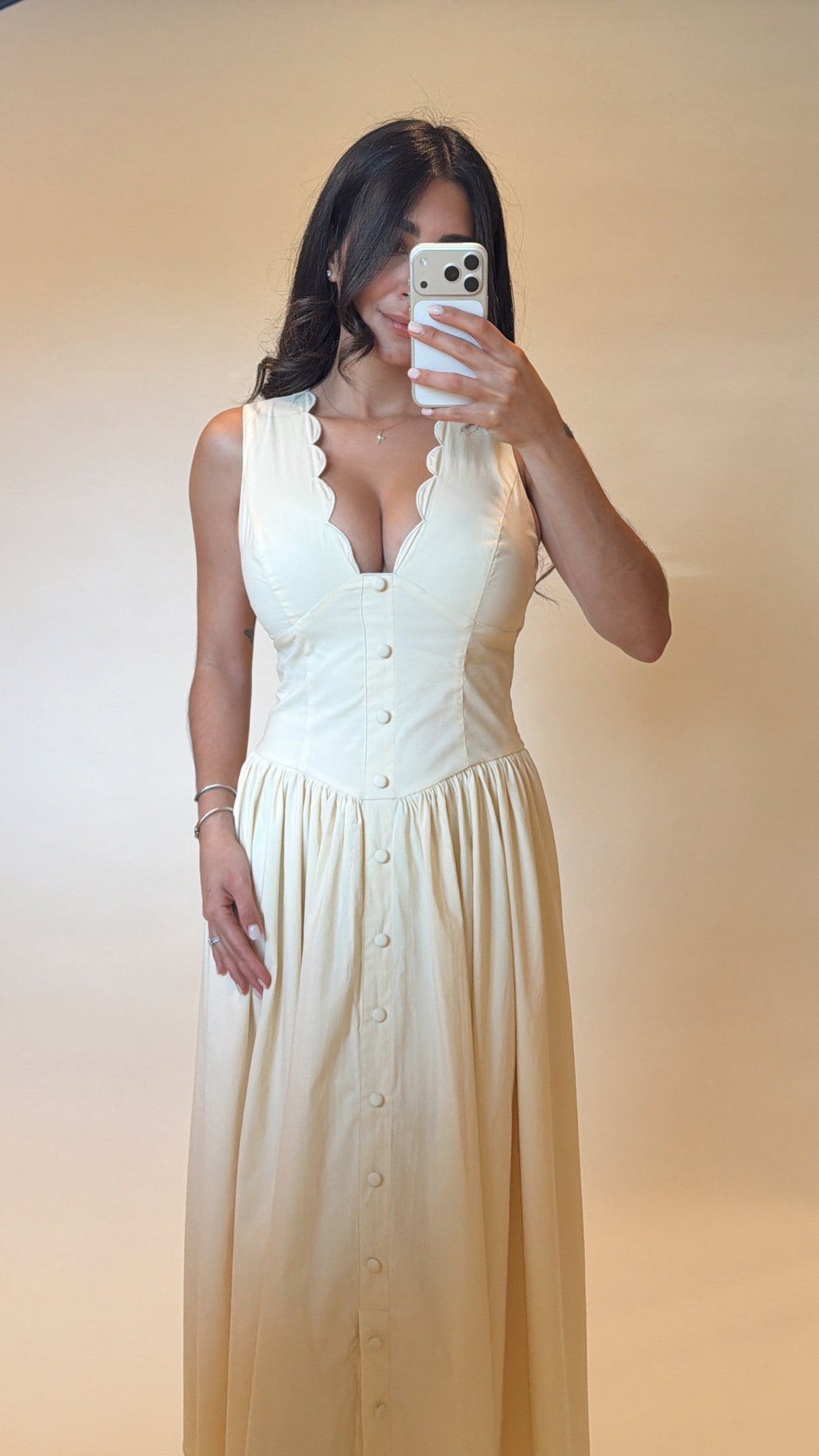 Eva Scalloped Dress