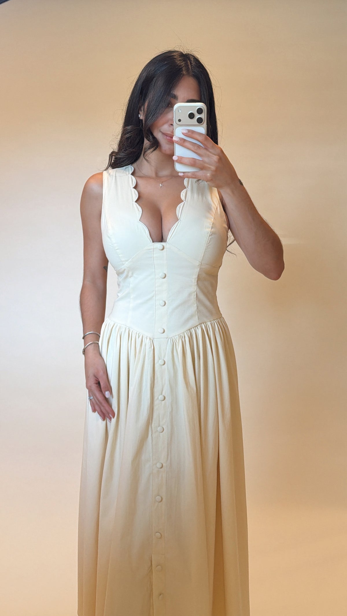 Eva Scalloped Dress