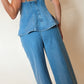 Timeless Peplum Denim Set