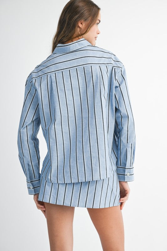 Marais Pinstripe Two-Piece Set