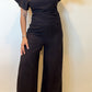 Noir Wide-Leg Essential Jumpsuit
