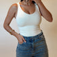 Ivory Double Layered Bodysuit - FINAL SALE