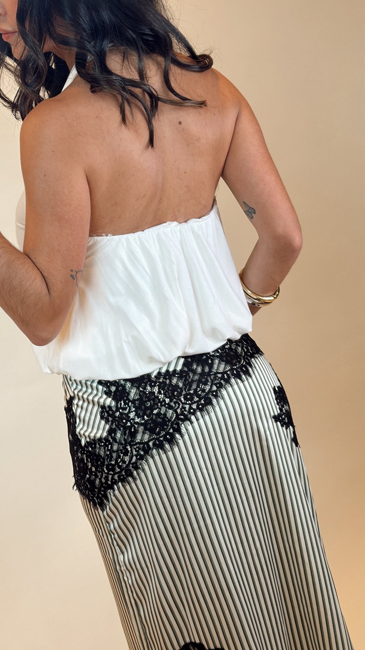 Halter Balloon Top- Non Returnable