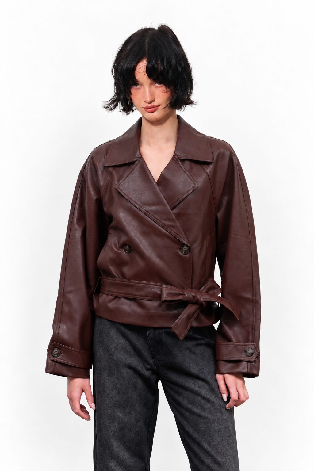 Oxwood Leather Belted Trench- PRE ORDER ships Nov 2
