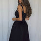 Bustier Top Ballon Midi Dress