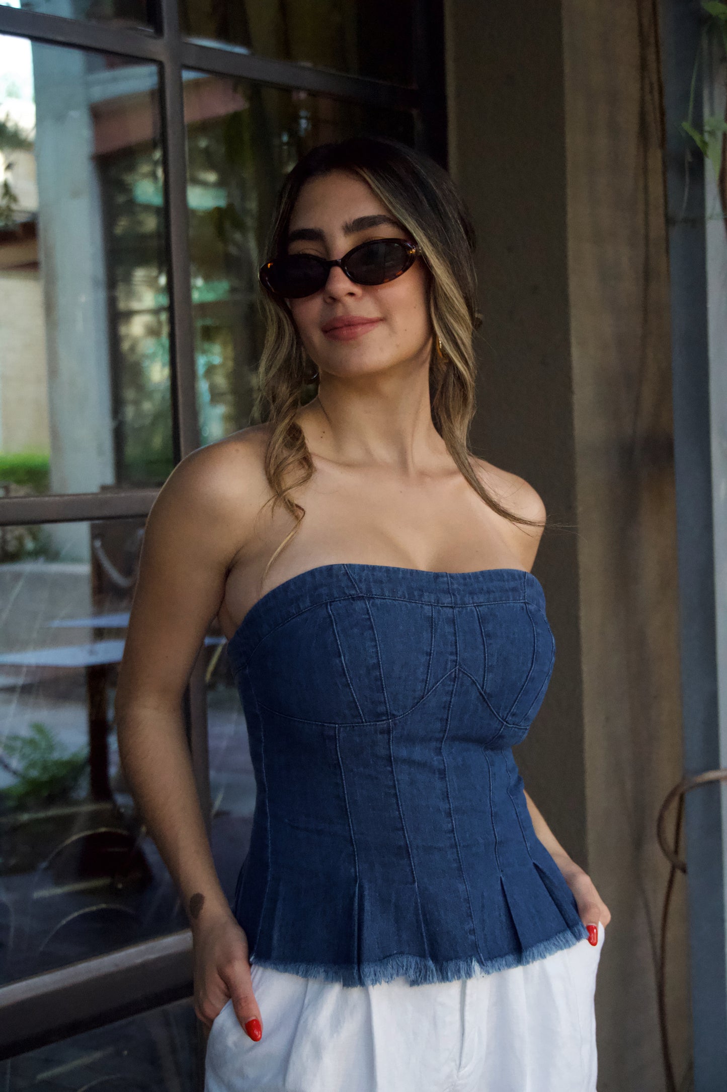 Denim Bustier