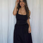 Bustier Top Ballon Midi Dress