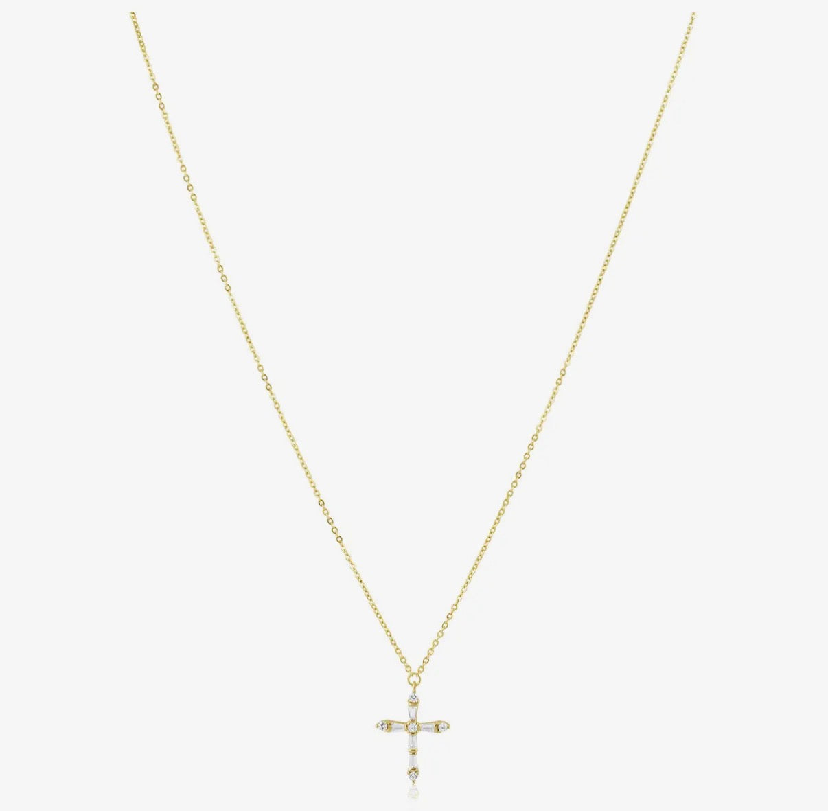 Gabriella Cz Cross Necklace