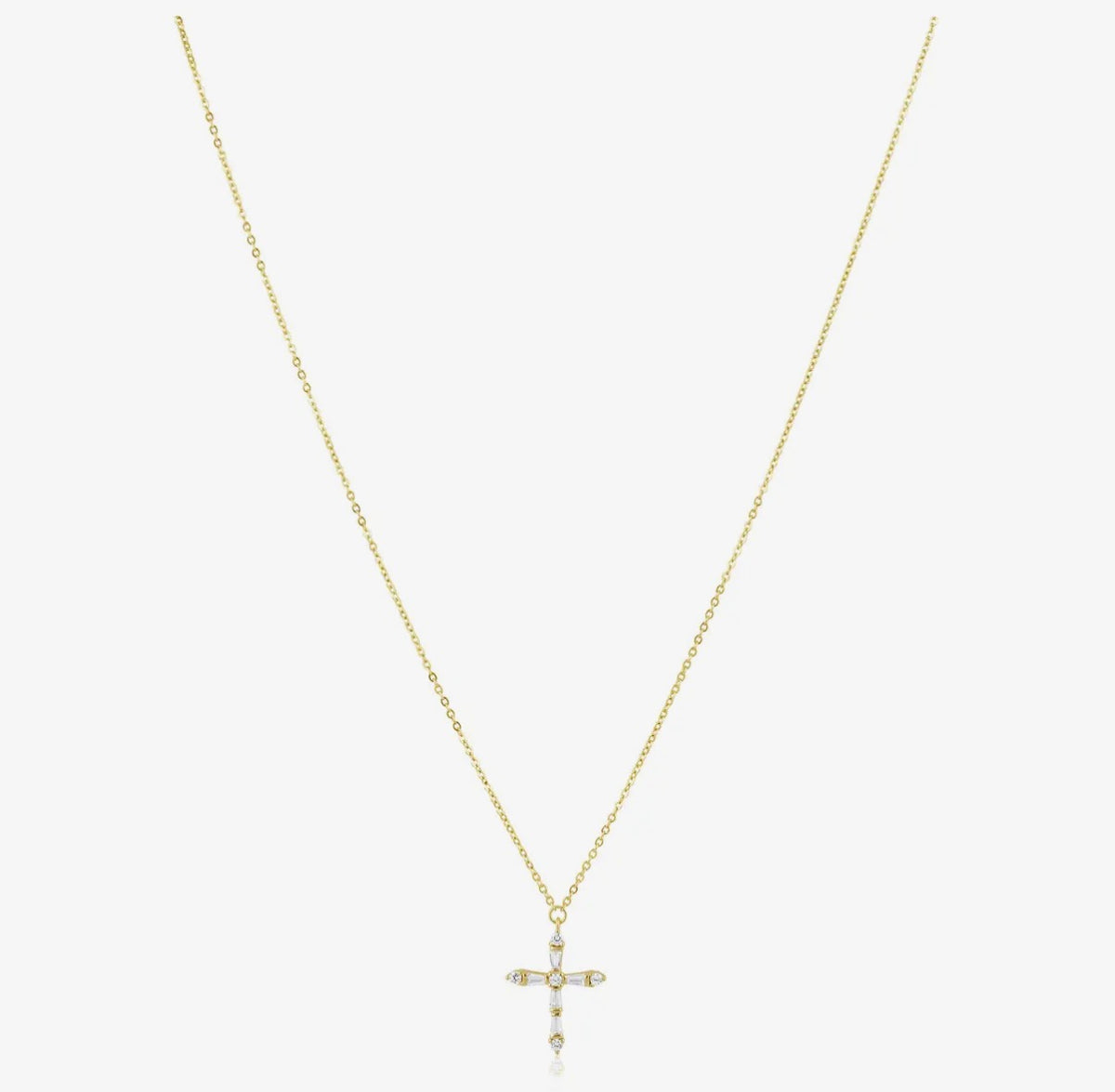 Gabriella Cz Cross Necklace