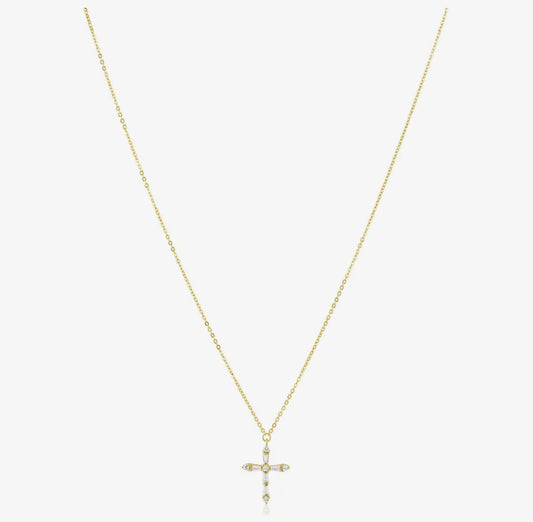 Gabriella Cz Cross Necklace