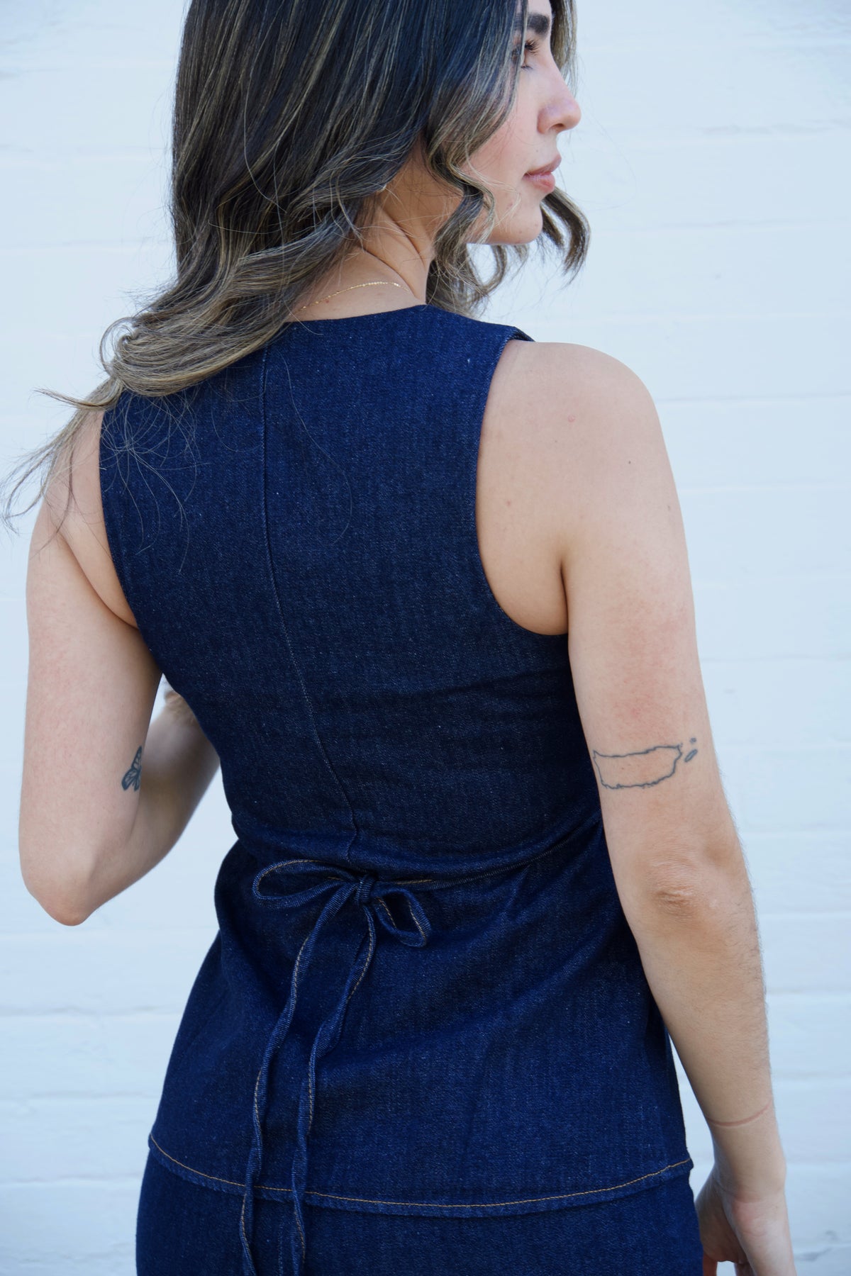 Ellen Denim Top- FINAL SALE