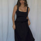 Bustier Top Ballon Midi Dress