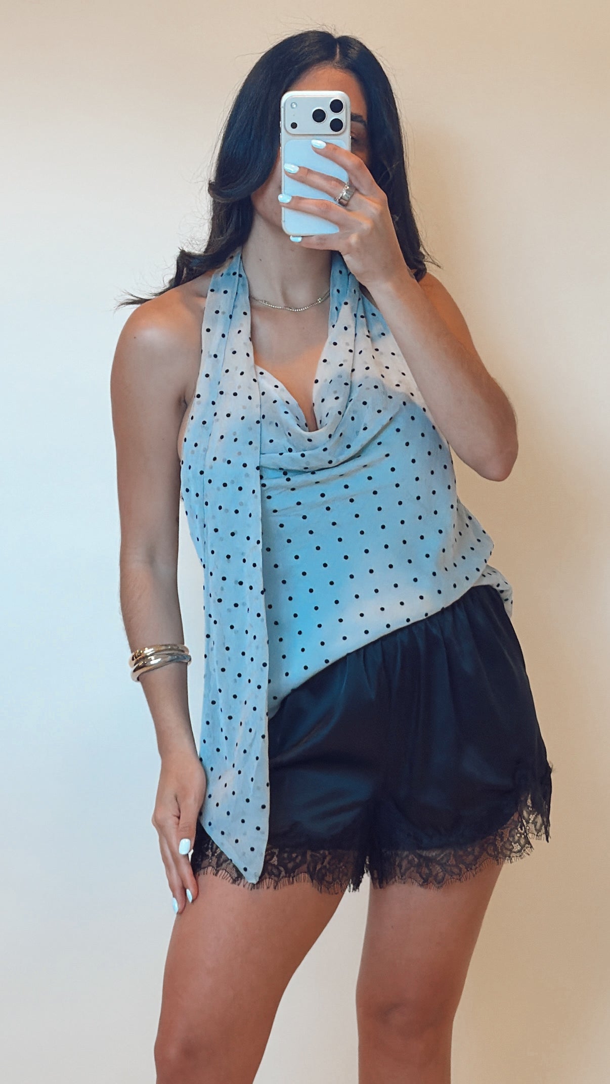 Chérie Polka Dot Top