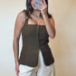 Olive Corset Top