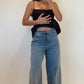 Washed Wide Leg Jean